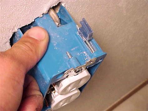 electrical box keeps coming out of wall|loose outlet box inside wall.